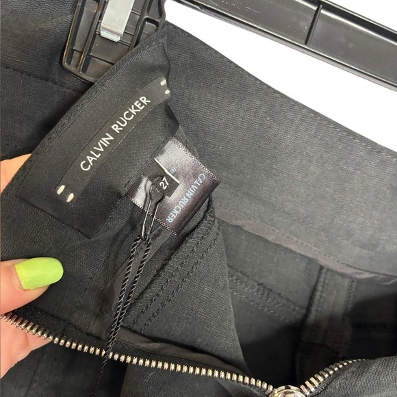 Calvin Rucker Goth Zipper Grunge Get Up Skinny Pants Size 27 NWT - Picture 7 of 13